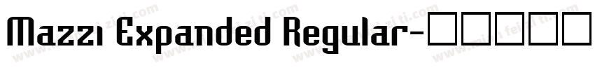 Mazzi Expanded Regular字体转换